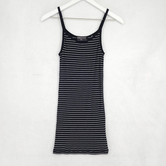 Vince Striped Tank Top in Navy - Picture 1 of 8